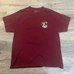 Retrofit ‘Lost in Slice’ Burgundy Graphic Tee